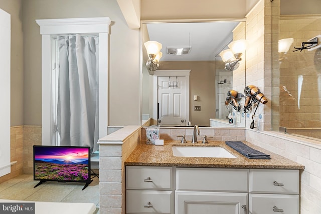 bathroom featuring vanity