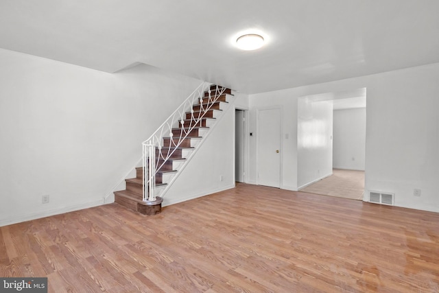 interior space featuring light hardwood / wood-style floors