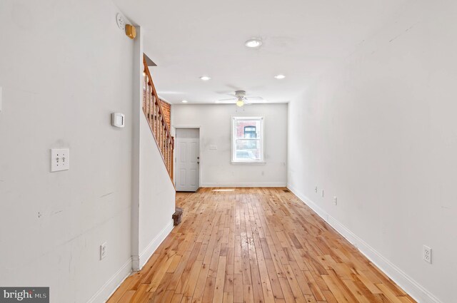 interior space featuring light hardwood / wood-style flooring