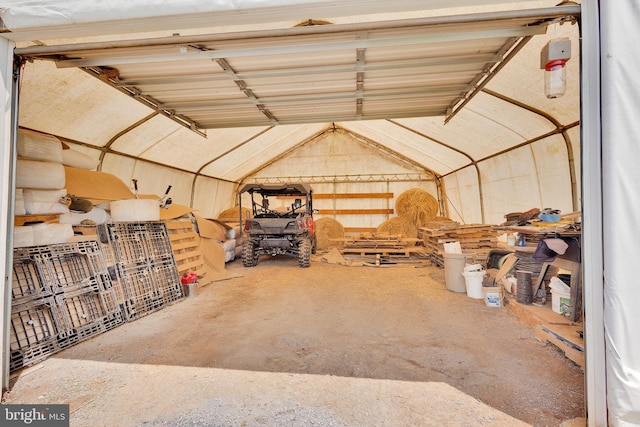 view of attic