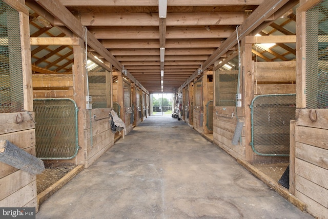 view of horse barn