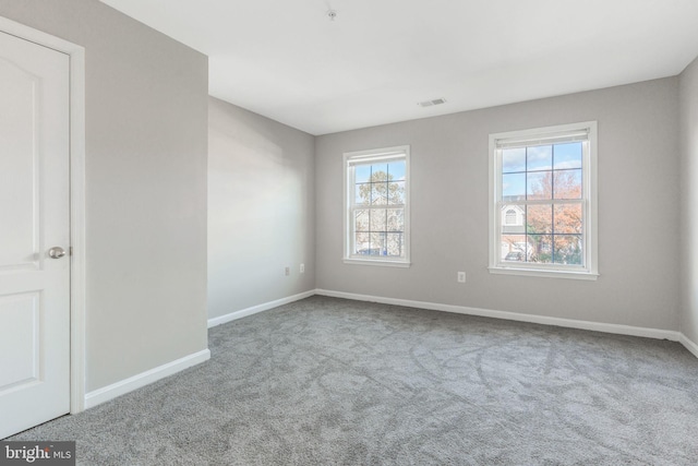 view of carpeted empty room