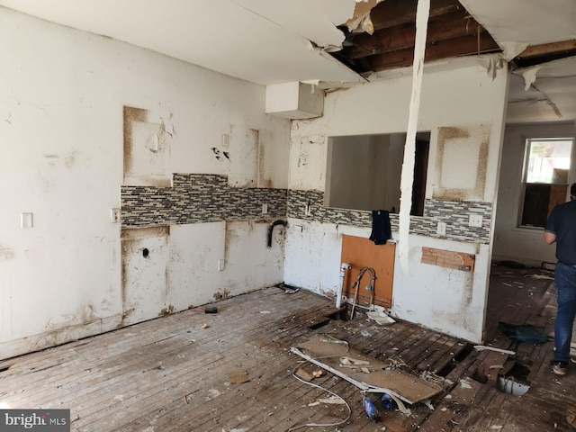 kitchen featuring hardwood / wood-style flooring