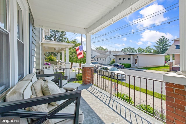 balcony with a porch