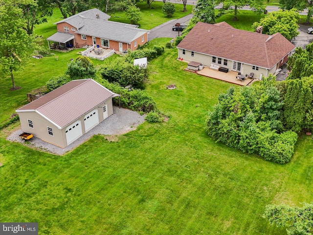 view of aerial view