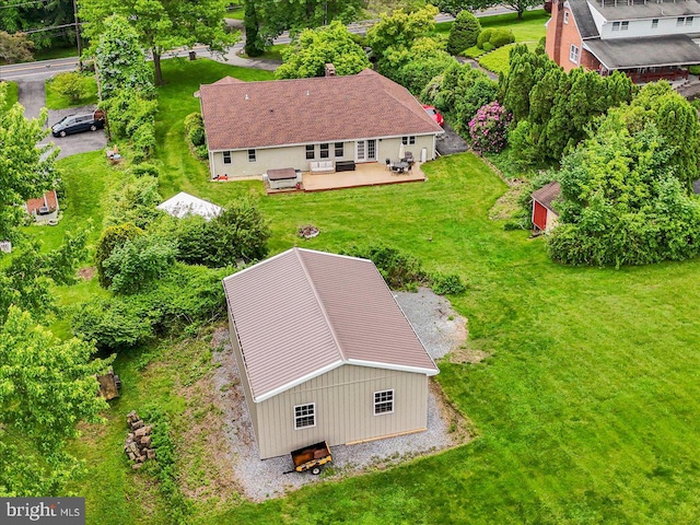 view of aerial view