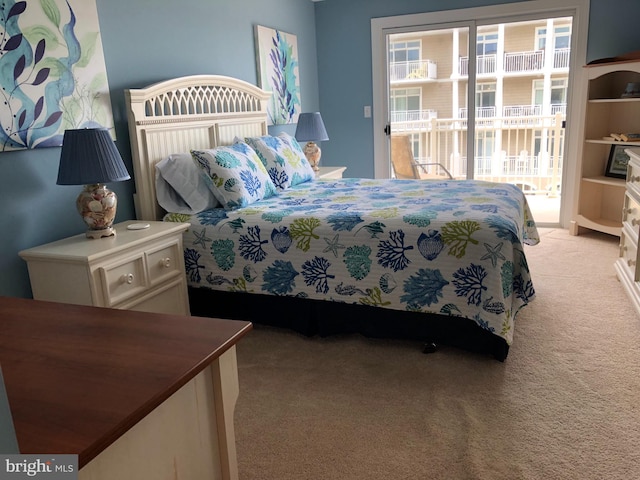 carpeted bedroom with multiple windows