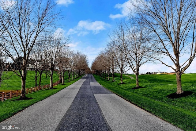 view of road