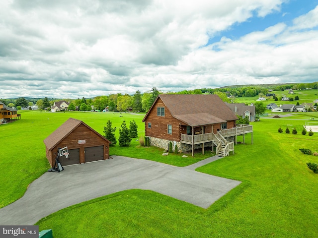 birds eye view of property