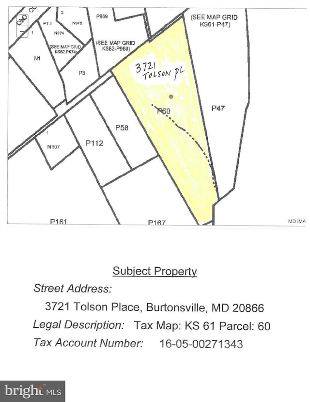 3721 Tolson Pl, Burtonsville MD, 20866 land for sale