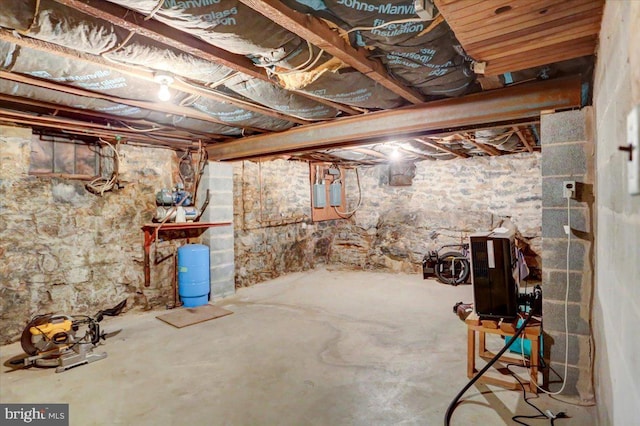 view of basement