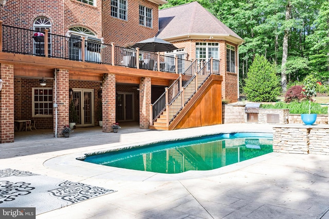 view of pool with a patio area