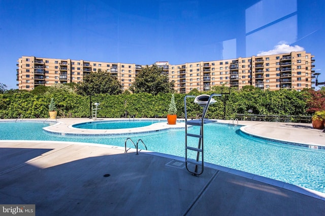 view of pool with a patio area