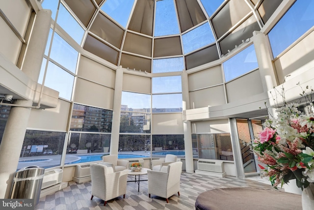 view of patio featuring a community pool