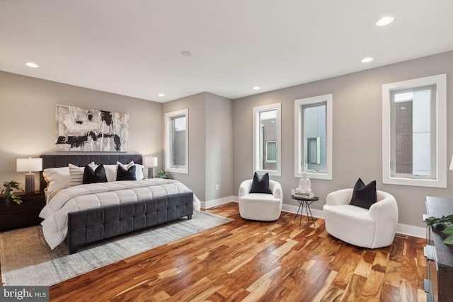 bedroom featuring hardwood / wood-style floors