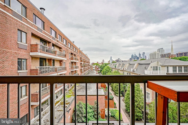 view of balcony