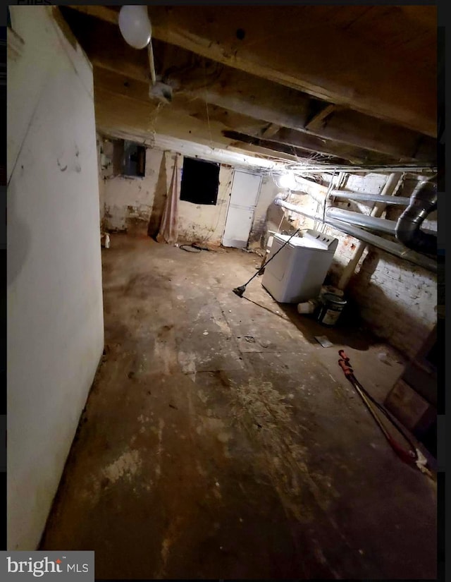 view of basement