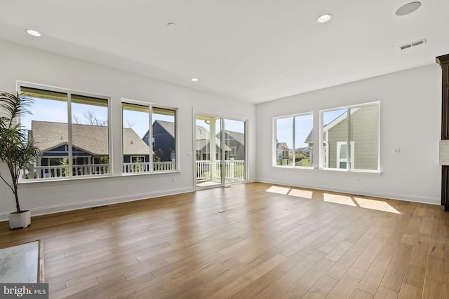 interior space with light wood-type flooring