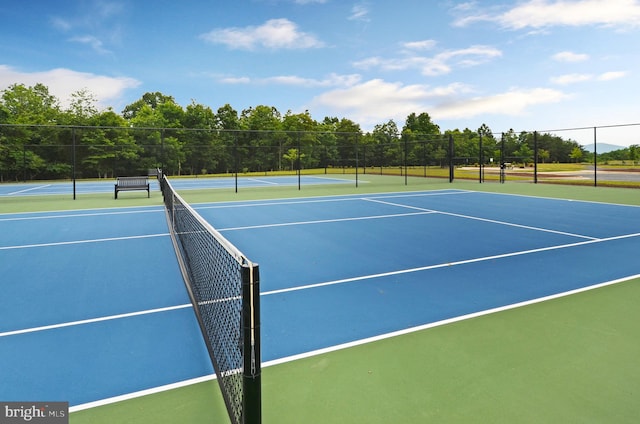 view of tennis court