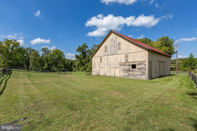 exterior space with a lawn