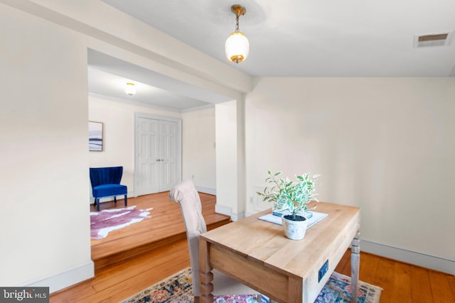 1791 Warrenton Rd, Fredericksburg, VA 22406 - dining space with wood finished floors and baseboards