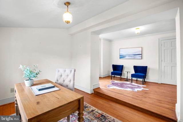 1791 Warrenton Rd, Fredericksburg, VA 22406 - office space featuring wood-type flooring and baseboards