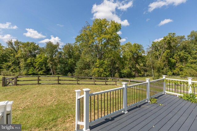 1791 Warrenton Rd, Fredericksburg, VA 22406 - wooden deck with a fenced backyard