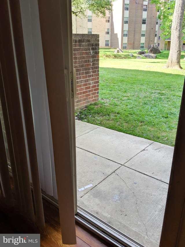 view of doorway to outside