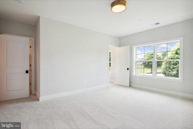 view of carpeted empty room