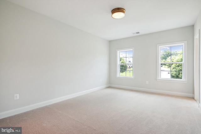 view of carpeted empty room