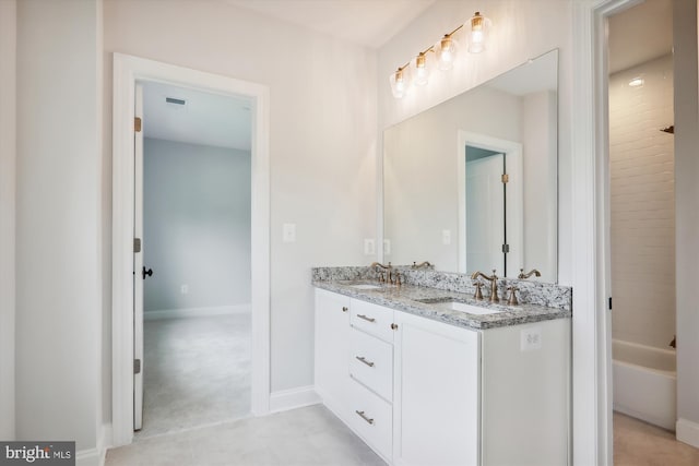 bathroom featuring vanity