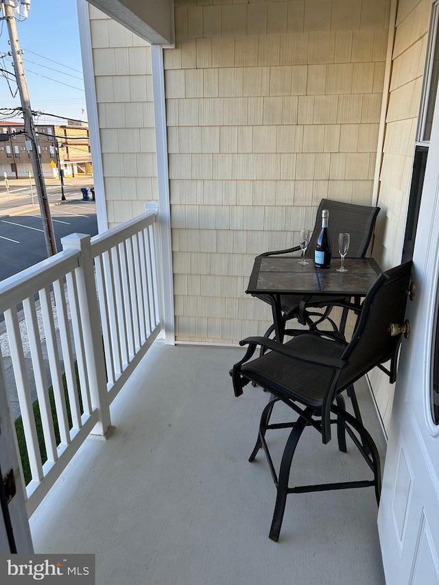 view of balcony