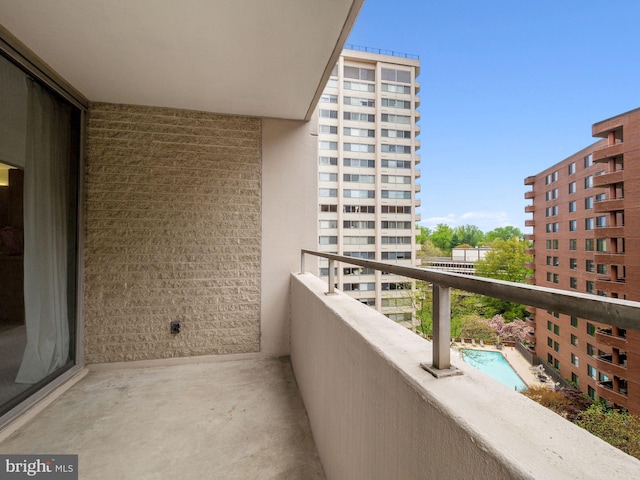 view of balcony