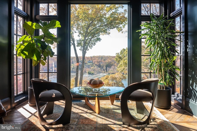 interior space featuring plenty of natural light