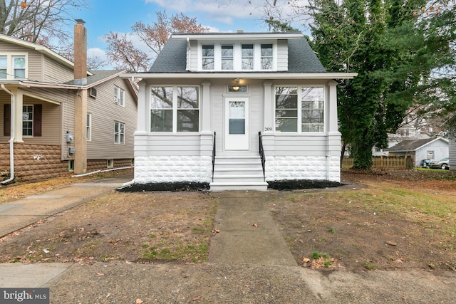 view of bungalow-style house