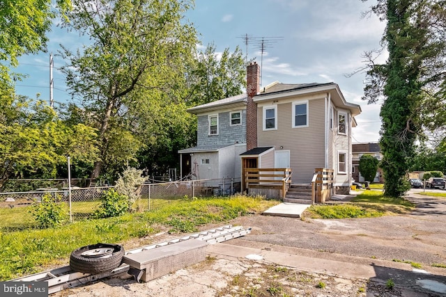 view of back of property