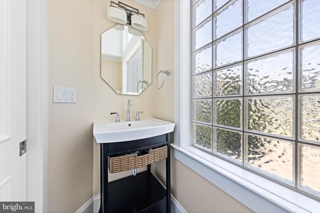 bathroom featuring vanity