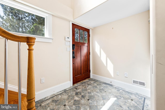 view of tiled entryway