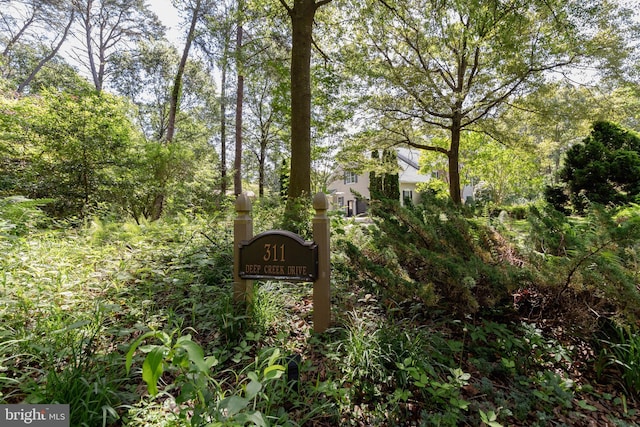 view of community / neighborhood sign