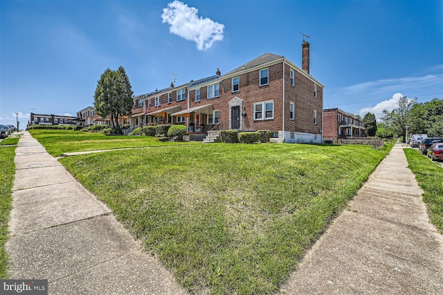 exterior space with a lawn