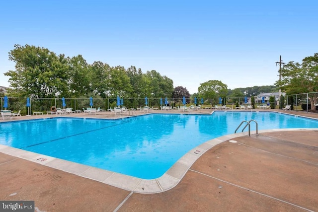 view of pool