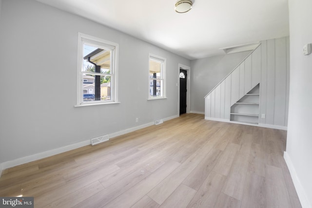 entryway featuring light hardwood / wood-style floors