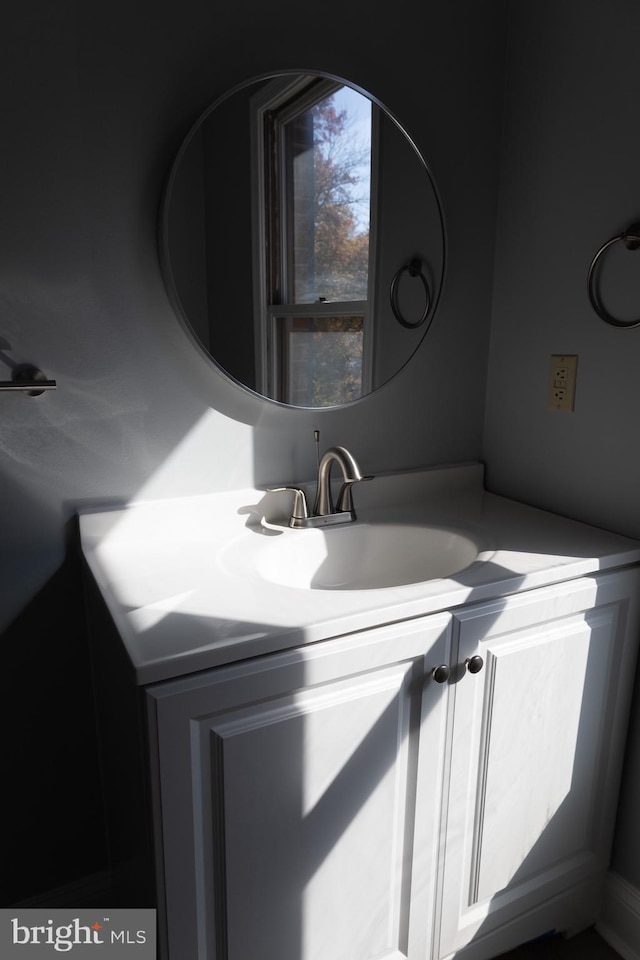 bathroom with large vanity