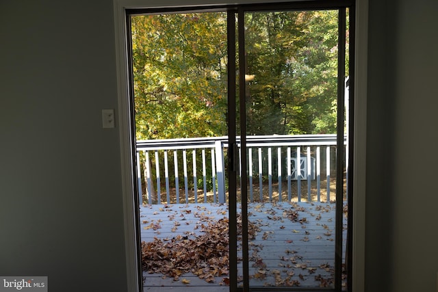 doorway to outside with plenty of natural light