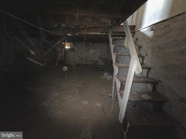 view of basement