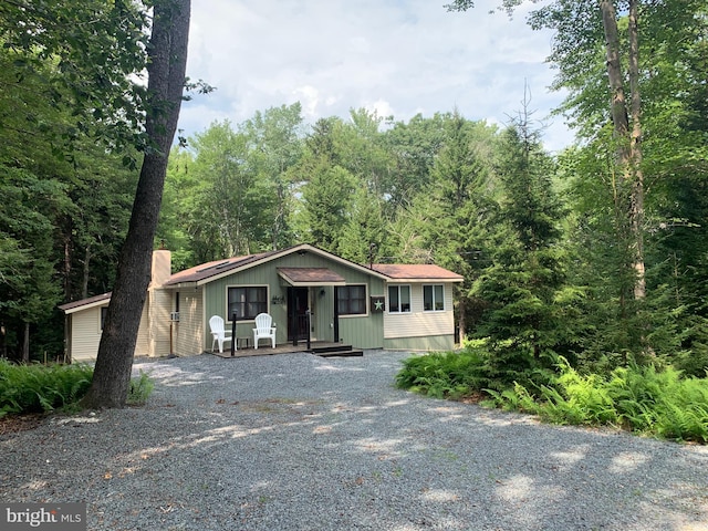 view of front of home featuring a porch