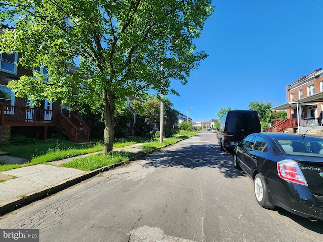 view of road