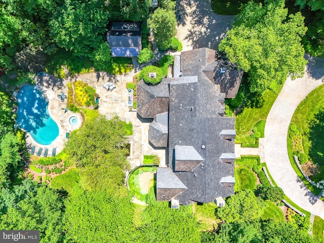 birds eye view of property