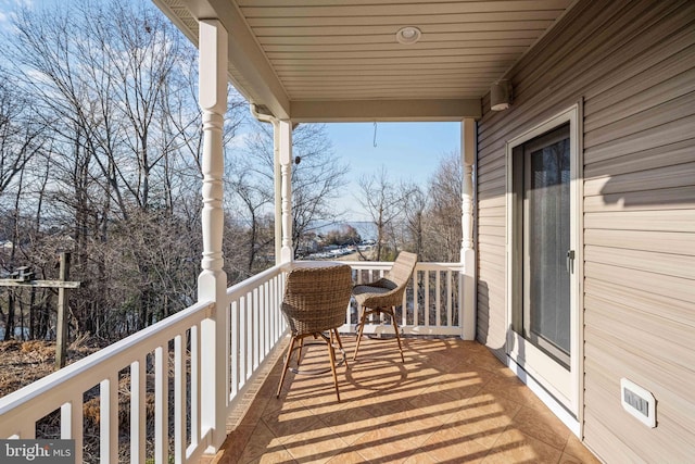 view of balcony