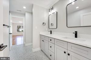 bathroom featuring vanity